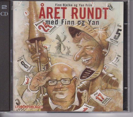 Finn Bjelke og Yan Friis – Året rundt med Finn og Yan. 2001. Lydbok 2CD.