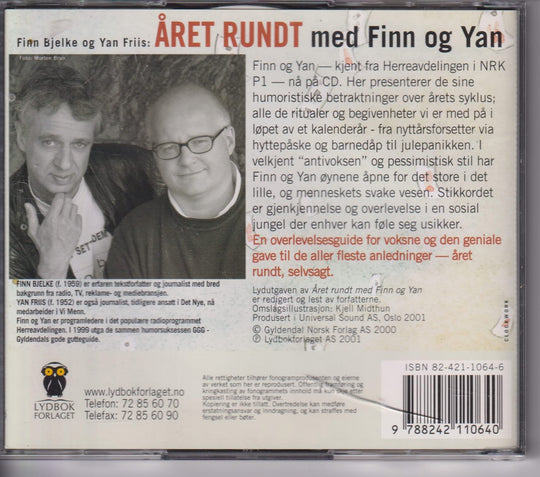 Finn Bjelke og Yan Friis – Året rundt med Finn og Yan. 2001. Lydbok 2CD.