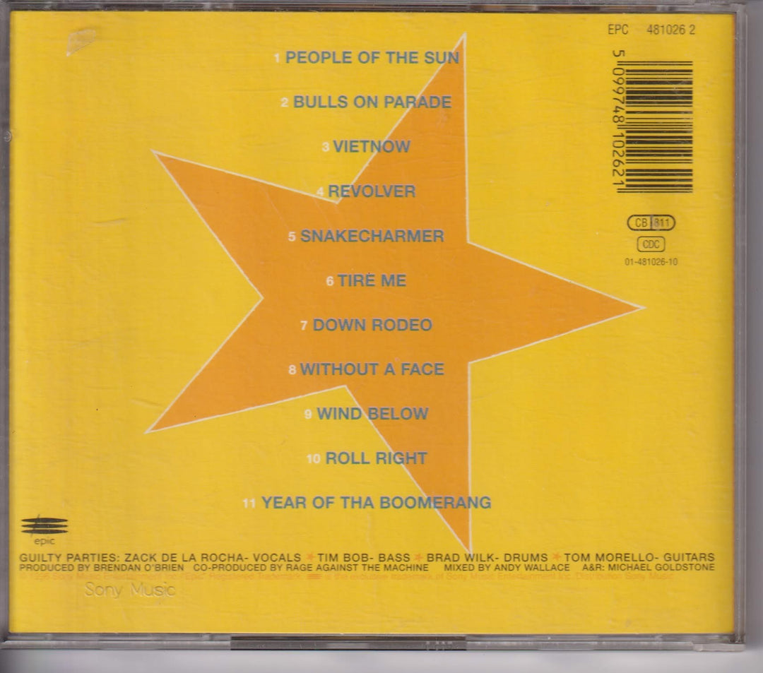 Rage Against The Machine – Evil Empire. 1996. CD.
