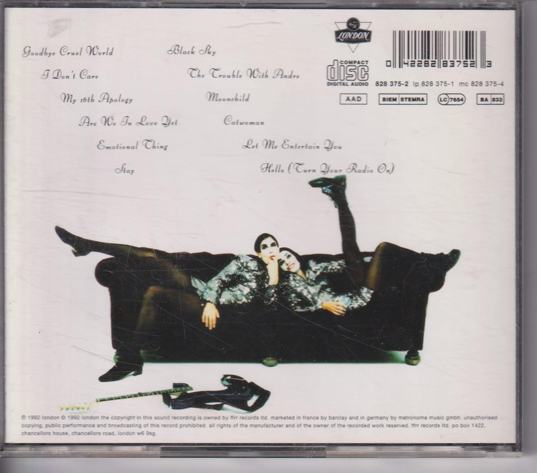 Shakespears Sister – Hormonally Yours. 1992. CD.