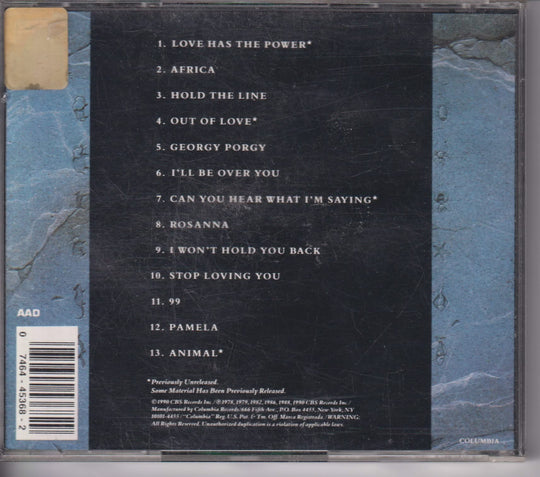 Toto – Past To Present 1977-1990. 1990. CD.