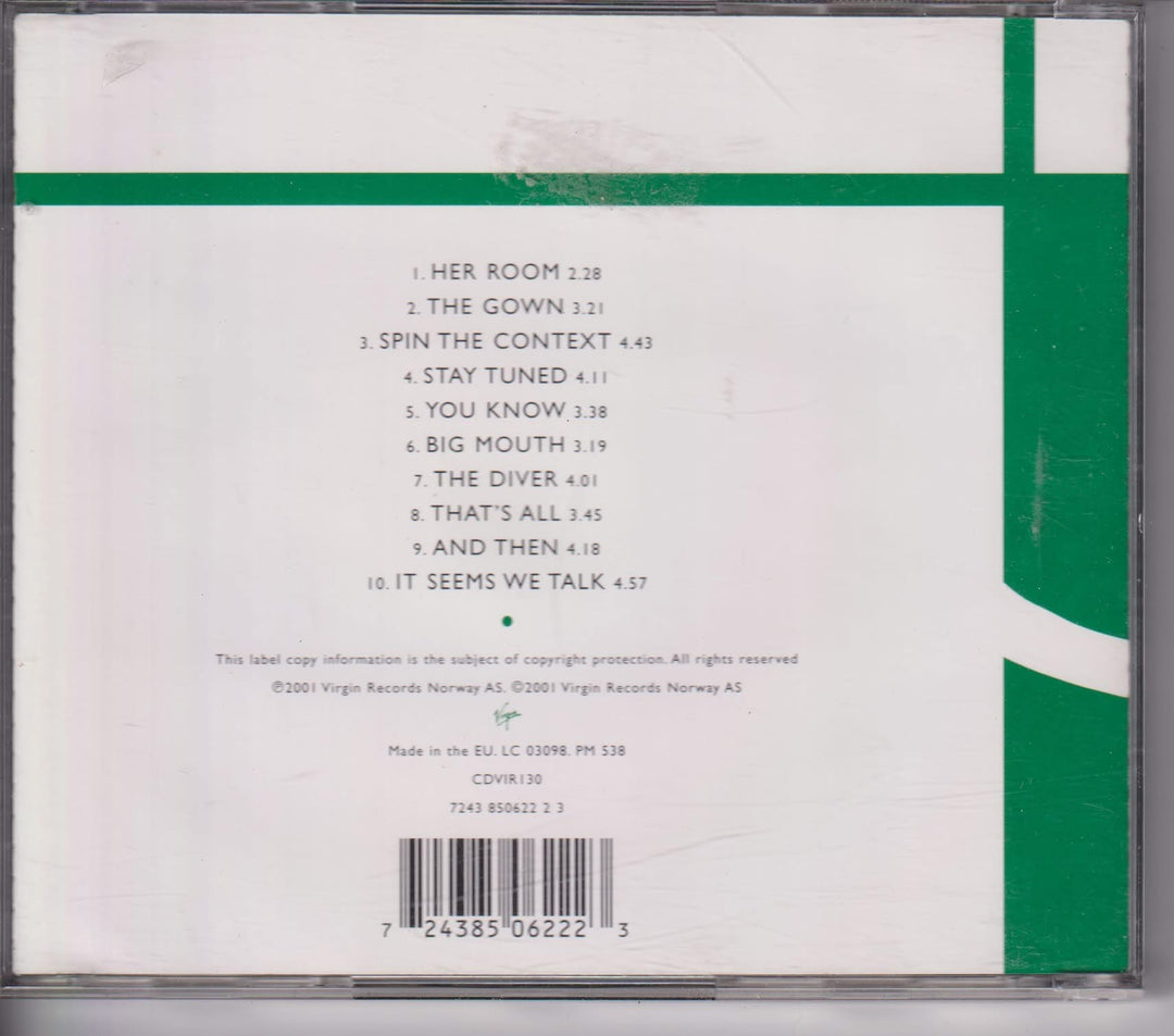 Anja Garbarek – Smiling & Waving. 2001. CD.