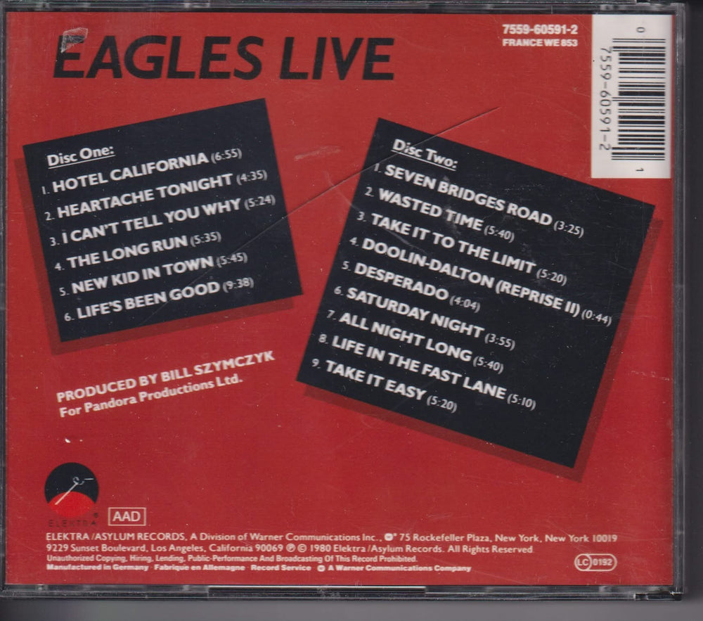 Eagles – Eagles Live. 1980. 2CD.