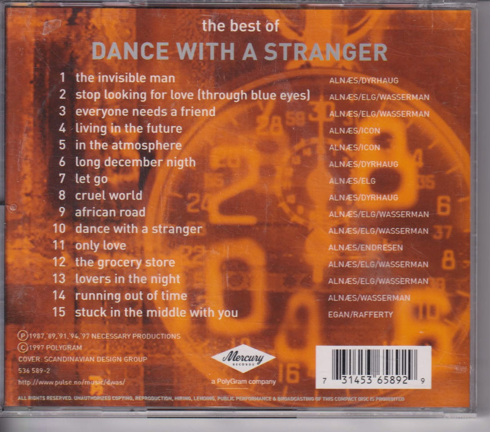 Dance With A Stranger – The Best Of. 1997. CD.