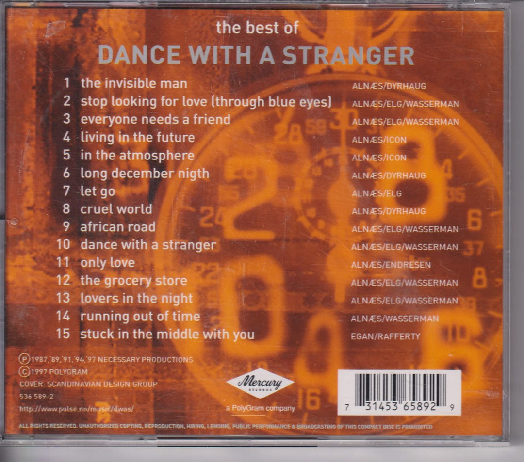 Dance With A Stranger – The Best Of. 1997. CD.