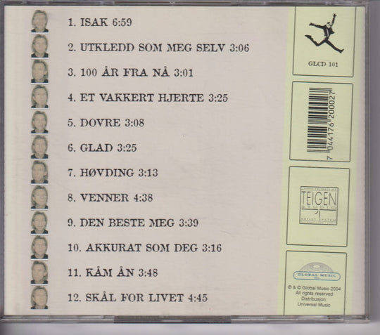 Jahn Teigen – Utkledd som meg selv. 2004. CD.
