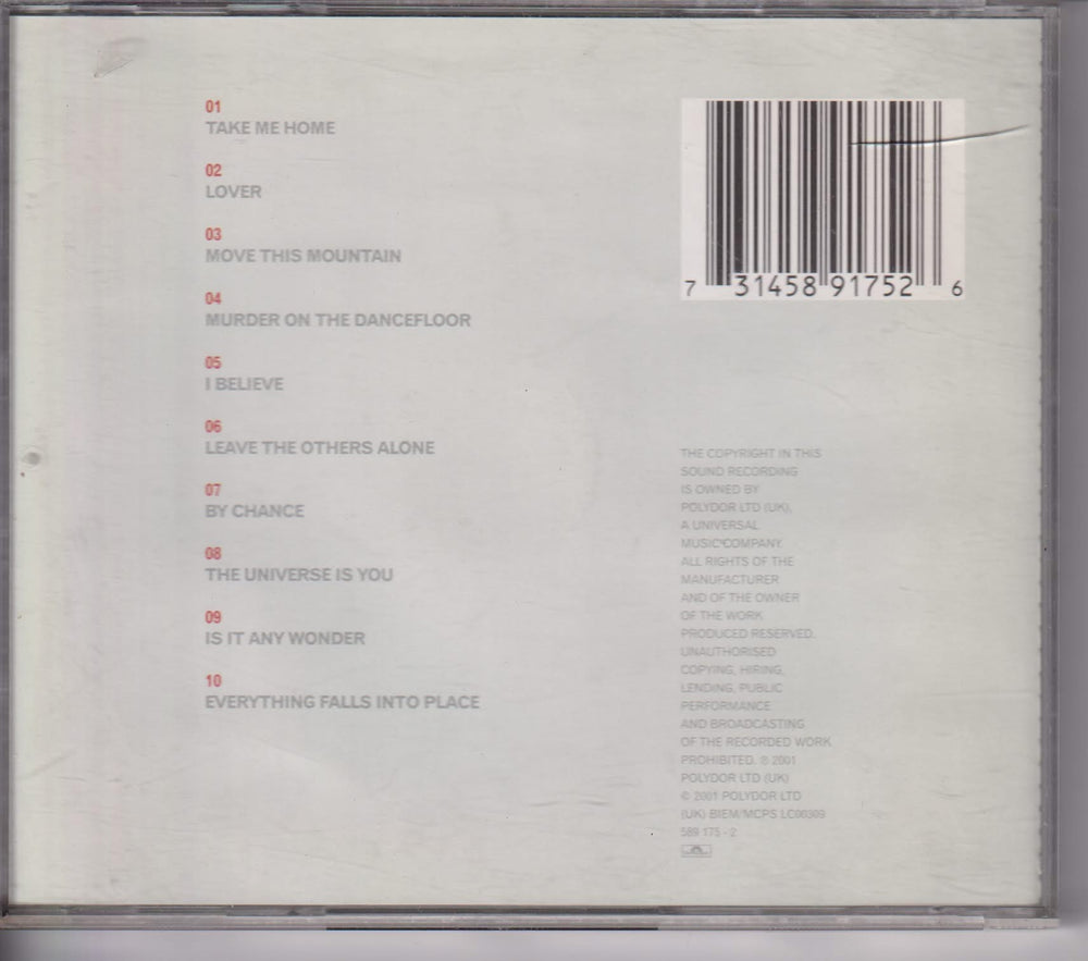 Sophie Ellis-Bextor – Read My Lips. 2001. CD.