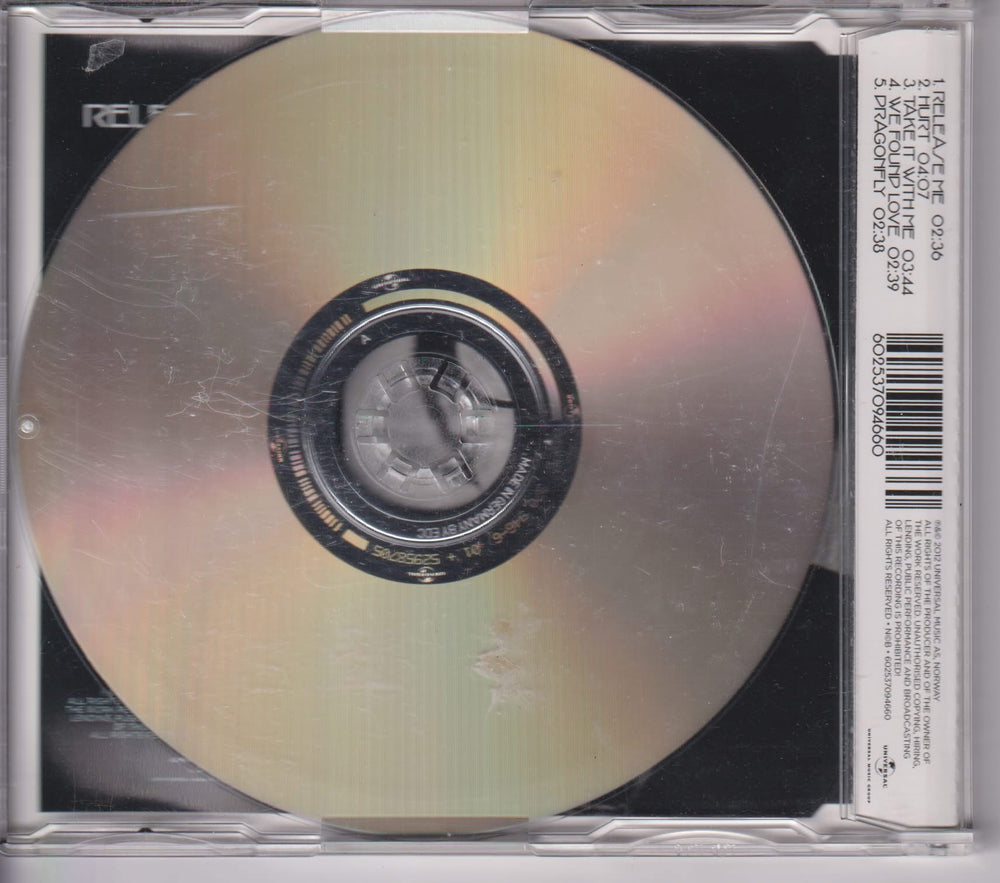 Martin Halla – Release Me. 2012. CD-singel.