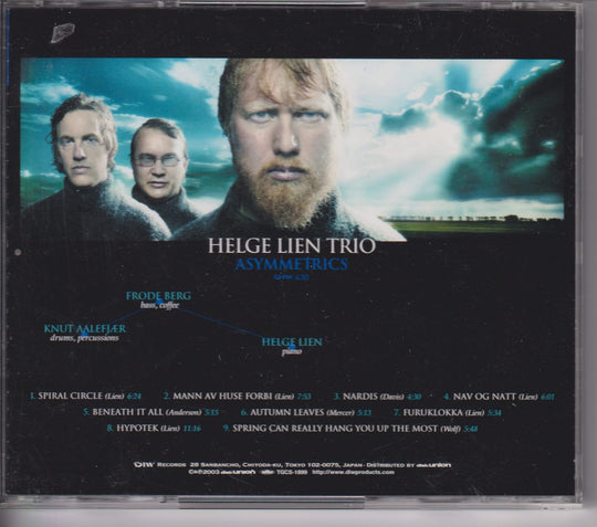Helge Lien Trio – Asymmetrics. 2003. CD.