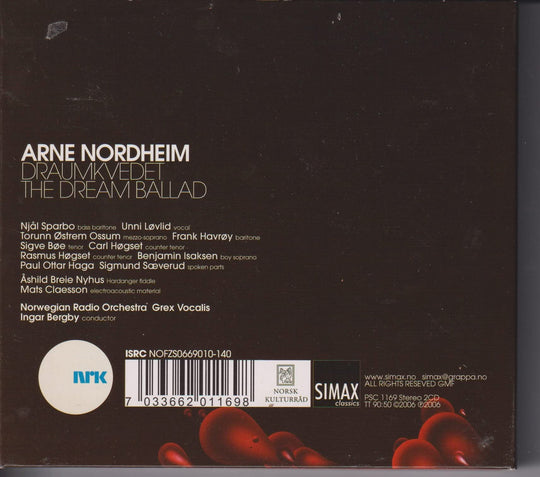 Arne Nordheim – Draumkvedet. 2006. 2CD.