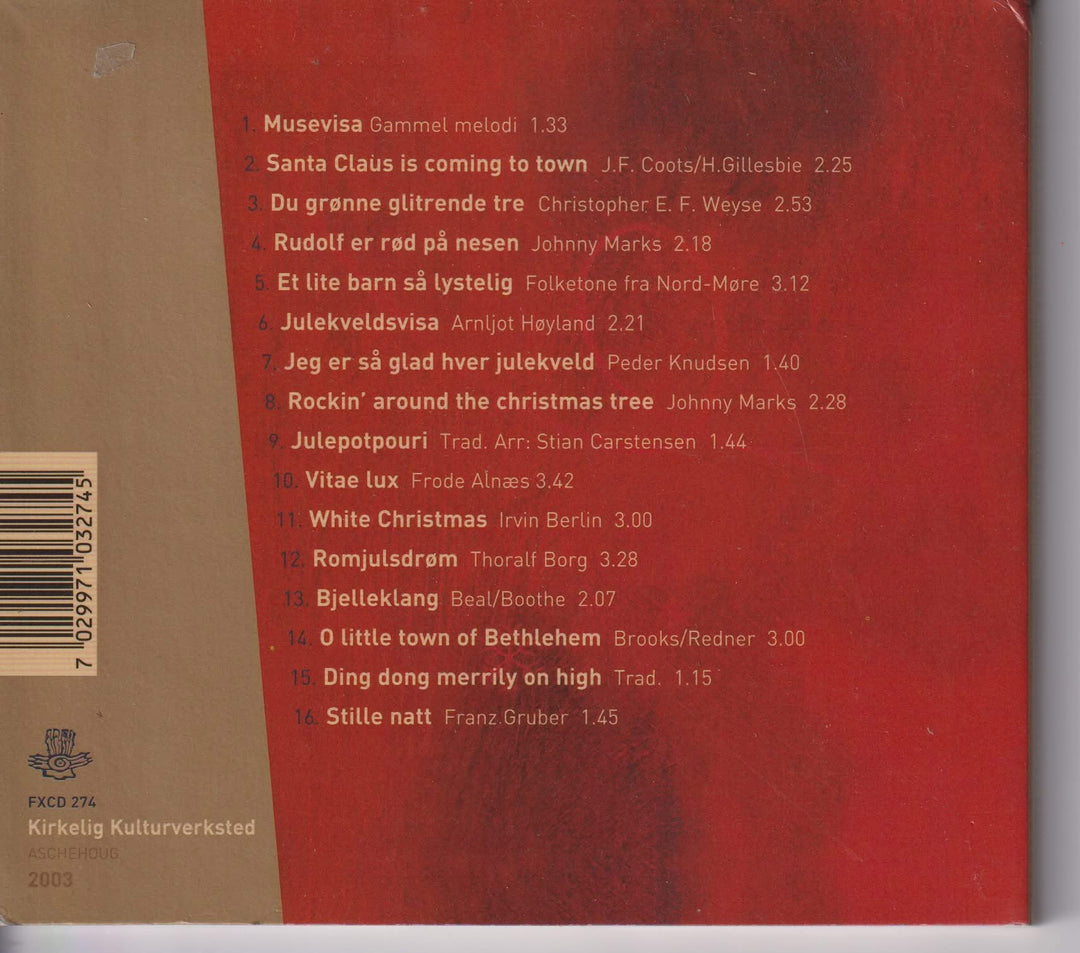 Frode Alnæs, Arild Andersen og Stian Carstensen – Julegløggen. 2003. CD.