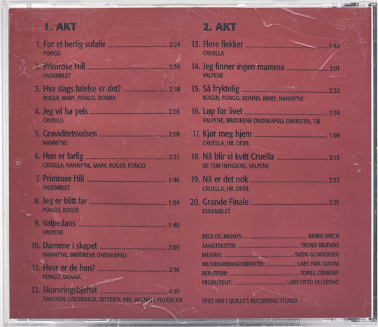 Dalmatinerne – Musikalen. 2001. CD.