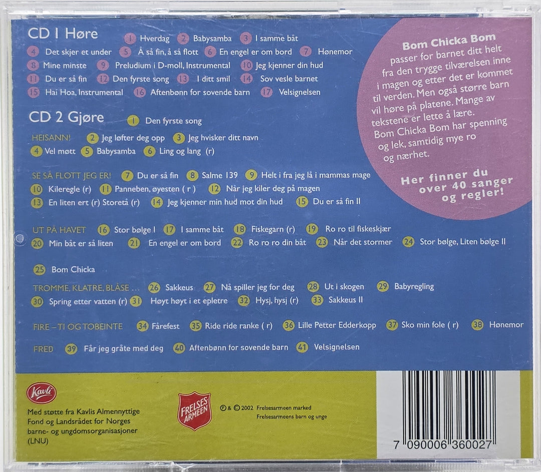 Frelsesarmeen - Bomchickabom: Baby- og småbarnssang. 2004. CD.