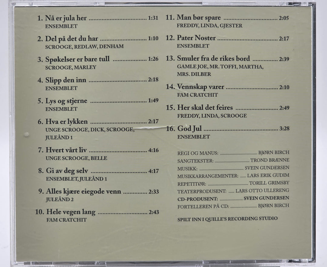 Charles Dickens - Scrooge - et juleeventyr (Familiemusikalen).  CD.