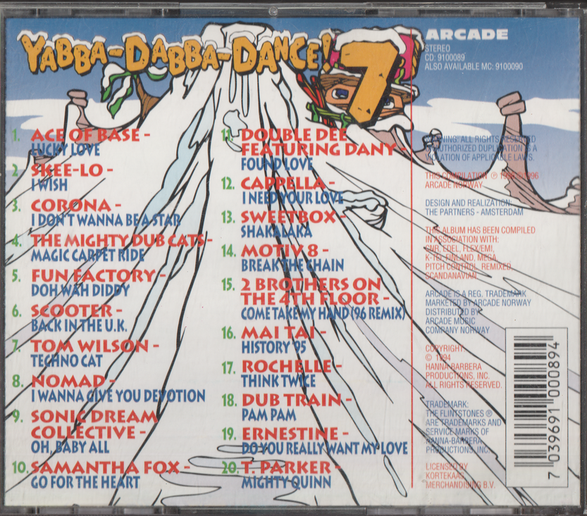 Diverse Artister - Yabba-Darba-Dance! 7. 1994. CD.