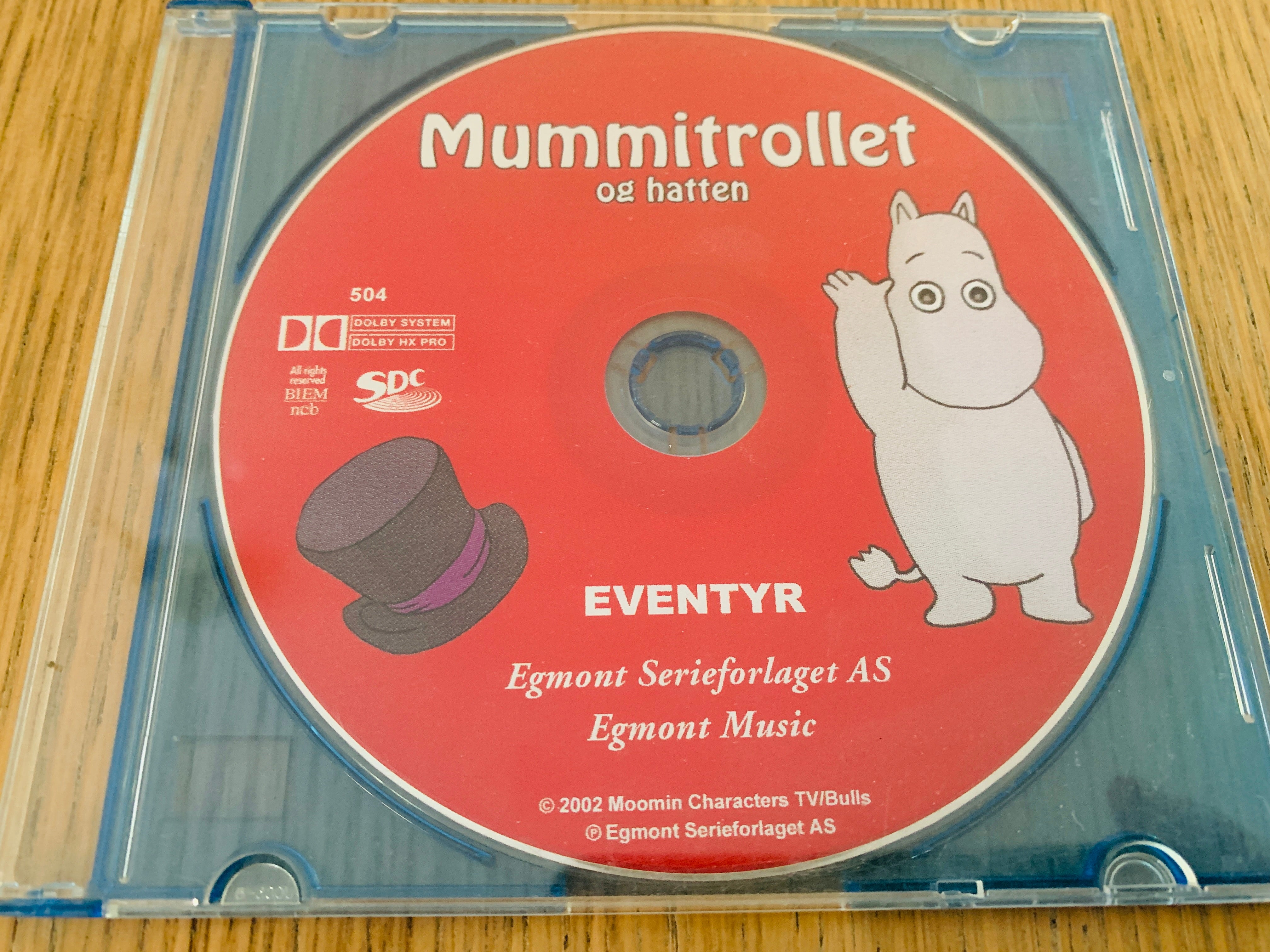 Mummitrollet og hatten. 2002. CD.