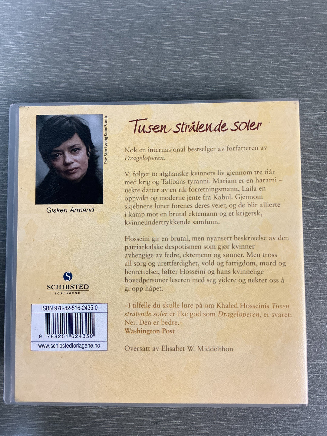 Khaled Hosseini. Tusen strålende soler. 2007. Lydbok på CD.