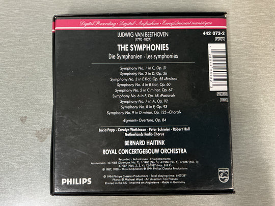 Ludwig van Beethoven. The Symphonies. 1991. CD.