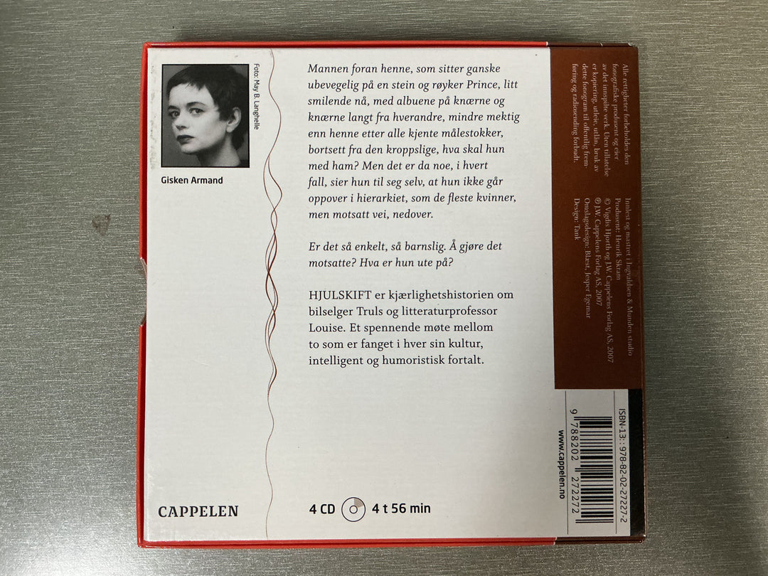Vigdis Hjorth. Hjulskift. 2007. Lydbok på CD.
