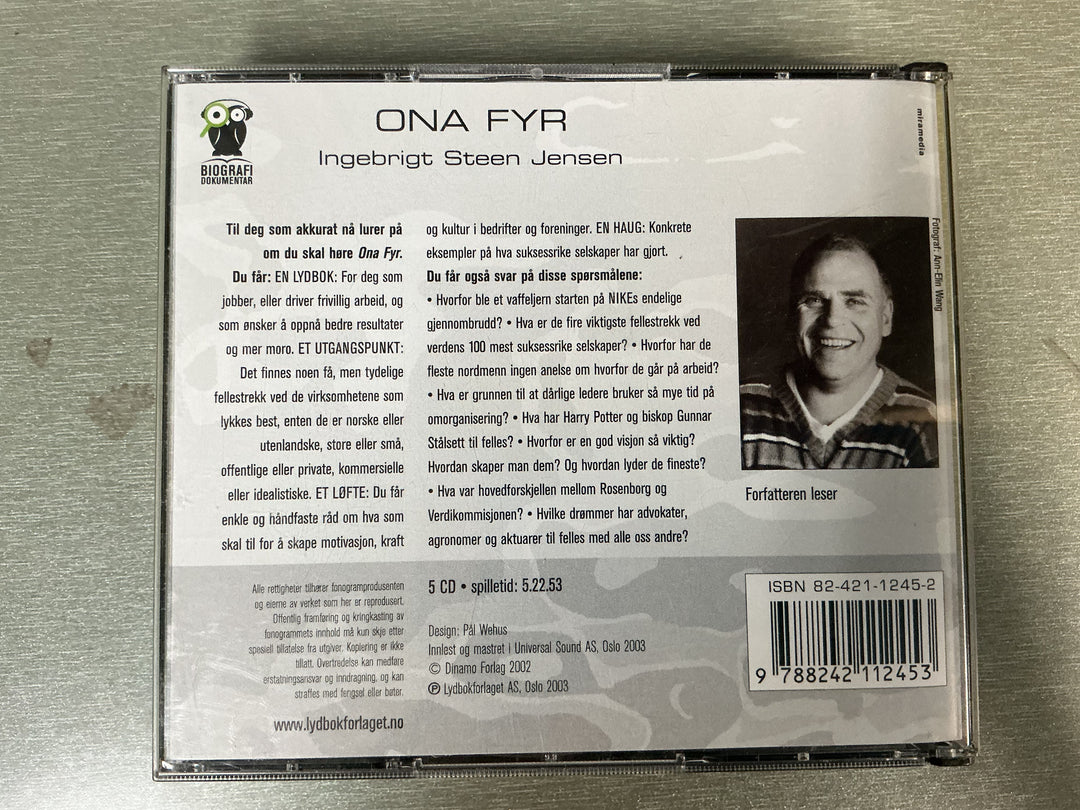 Ingebrigt Steen Jensen. Ona fyr. 2003. Lydbok på CD.