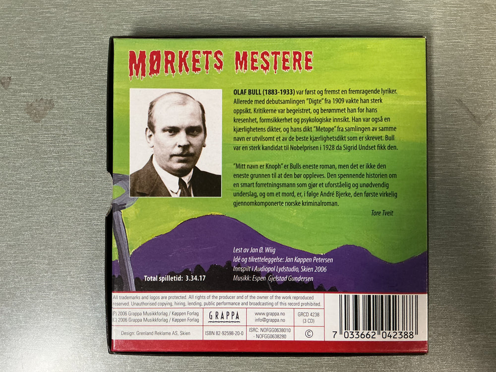 Olaf Bull. Mitt navn er Knoph. 2005. Lydbok på CD.
