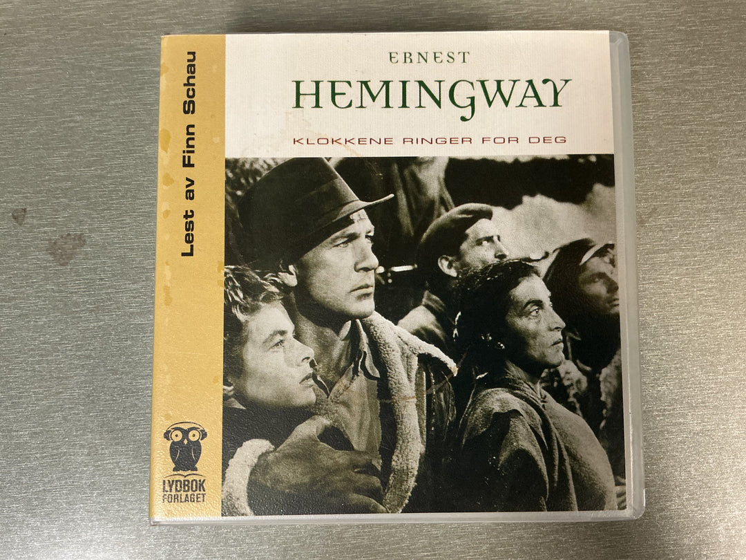 Ernest Hemingway. Klokkene ringer for deg. 1940. Lydbok på CD.