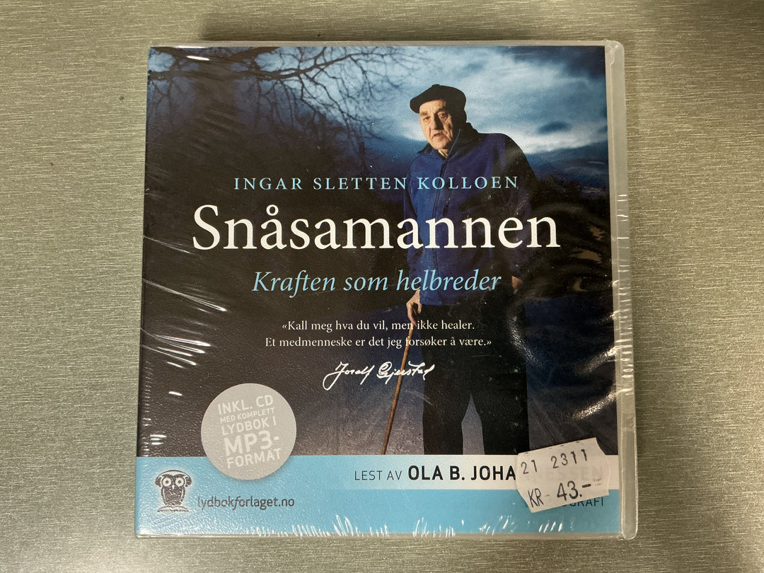 Ingar Sletten Kolloen. Snåsamannen. Lydbok på CD.