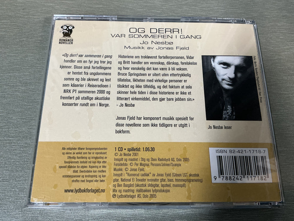 Jo Nesbø. Og derr! var sommeren i gang. Lydbok på CD.