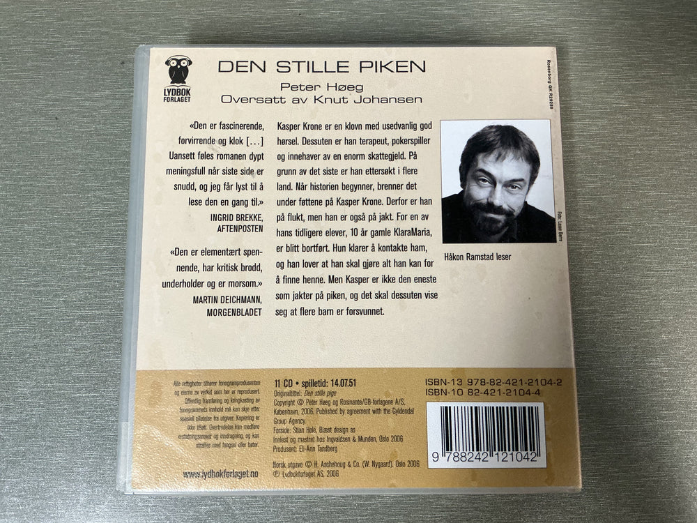 Peter Høeg. Den stille piken. Lydbok på CD.