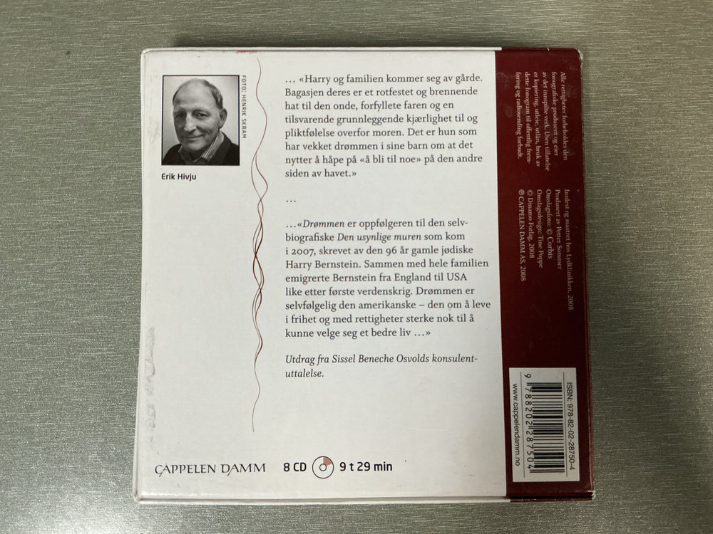 Harry Bernstein. Drømmen. 2007. Lydbok på CD.