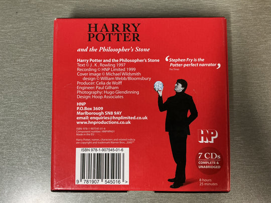 J.K. Rowling. Harry Potter and the Philosopher’s Stone. 1997. Lydbok på CD.