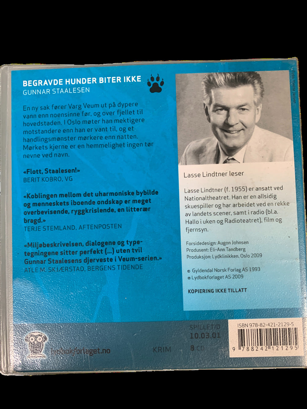 Gunnar Staalesen. Begravde hunder biter ikke. Lydbok på 8 CD.