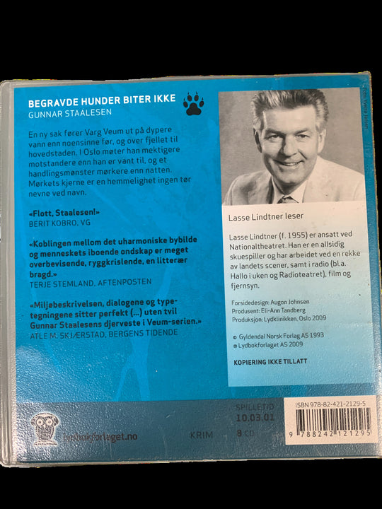 Gunnar Staalesen. Begravde hunder biter ikke. Lydbok på 8 CD.