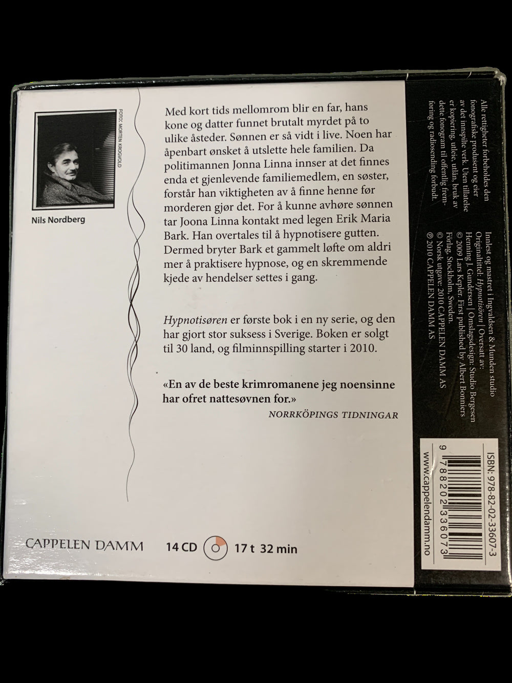 Lars Kepler. Hypnotisøren. Lydbok på 14 CD.