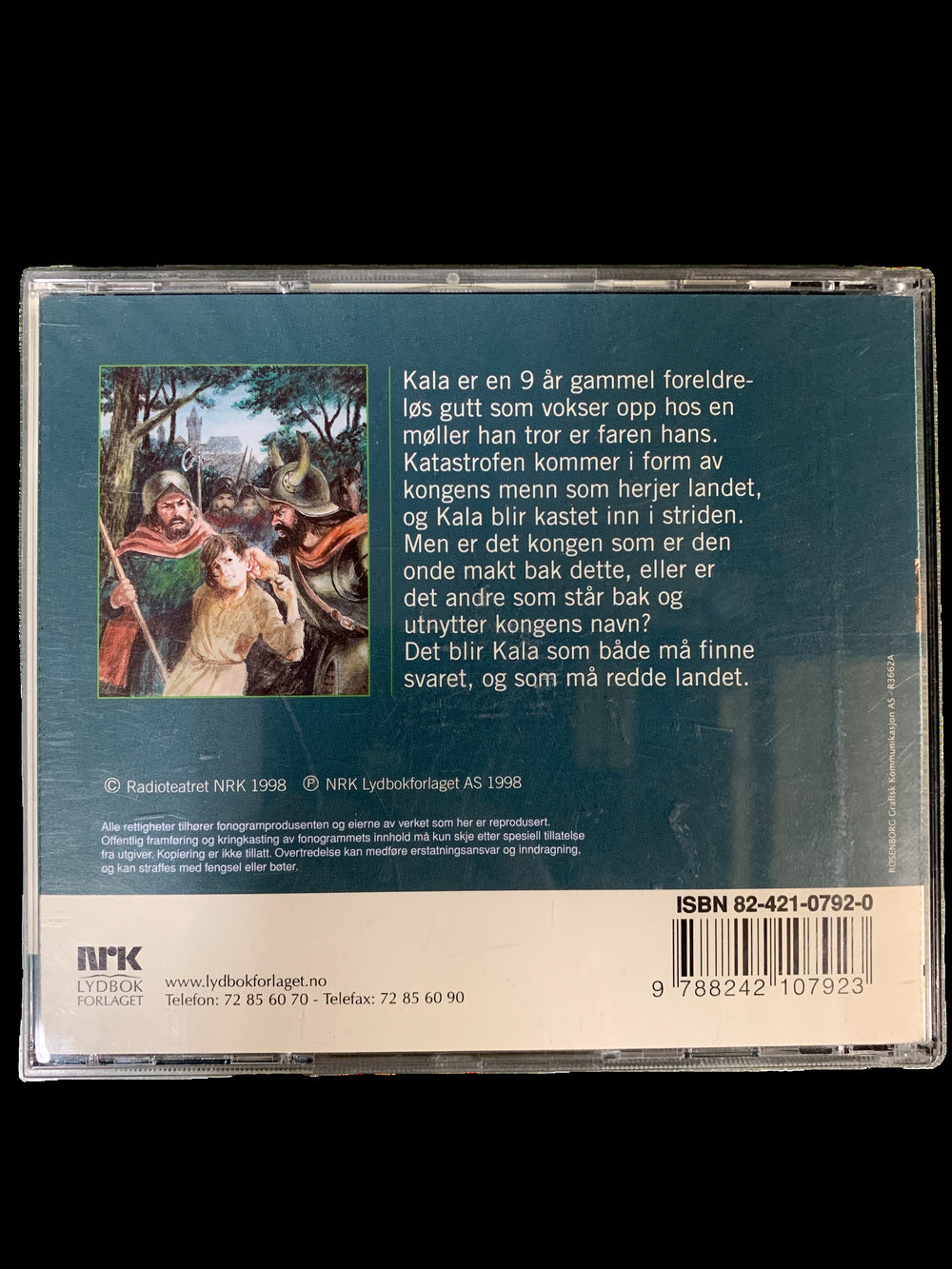 Erling Pedersen. Kala-tyven (NRK). Lydbok på CD.