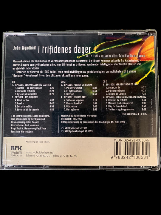 John Wyndham. I trifidenes dager (NRK Radioteatret). Lydbok på 3 CD. Ny i plast!