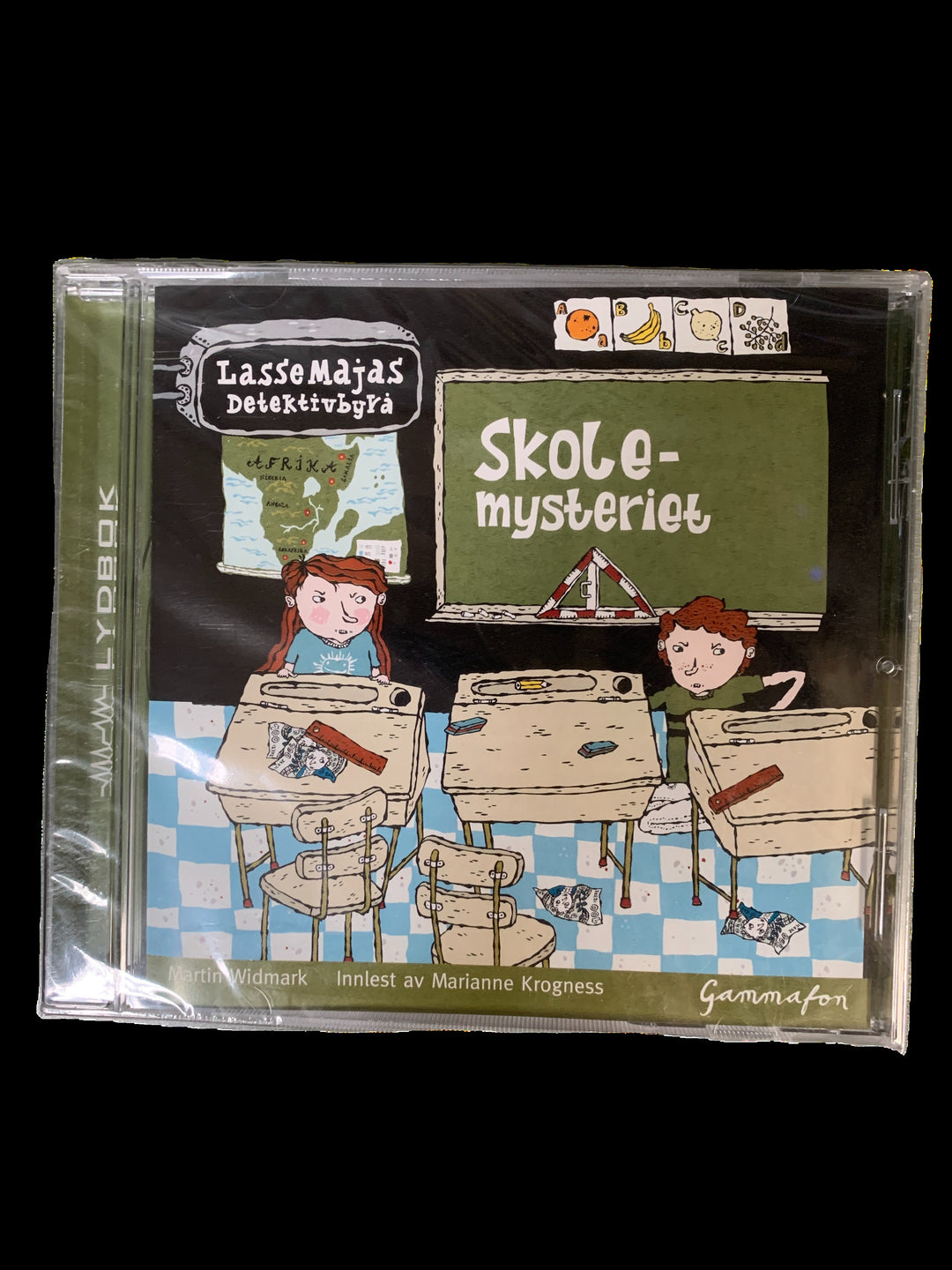 Martin Widmark. LasseMajas Detektivbyrå – Skolemysteriet. Lydbok på CD. Ny i plast!