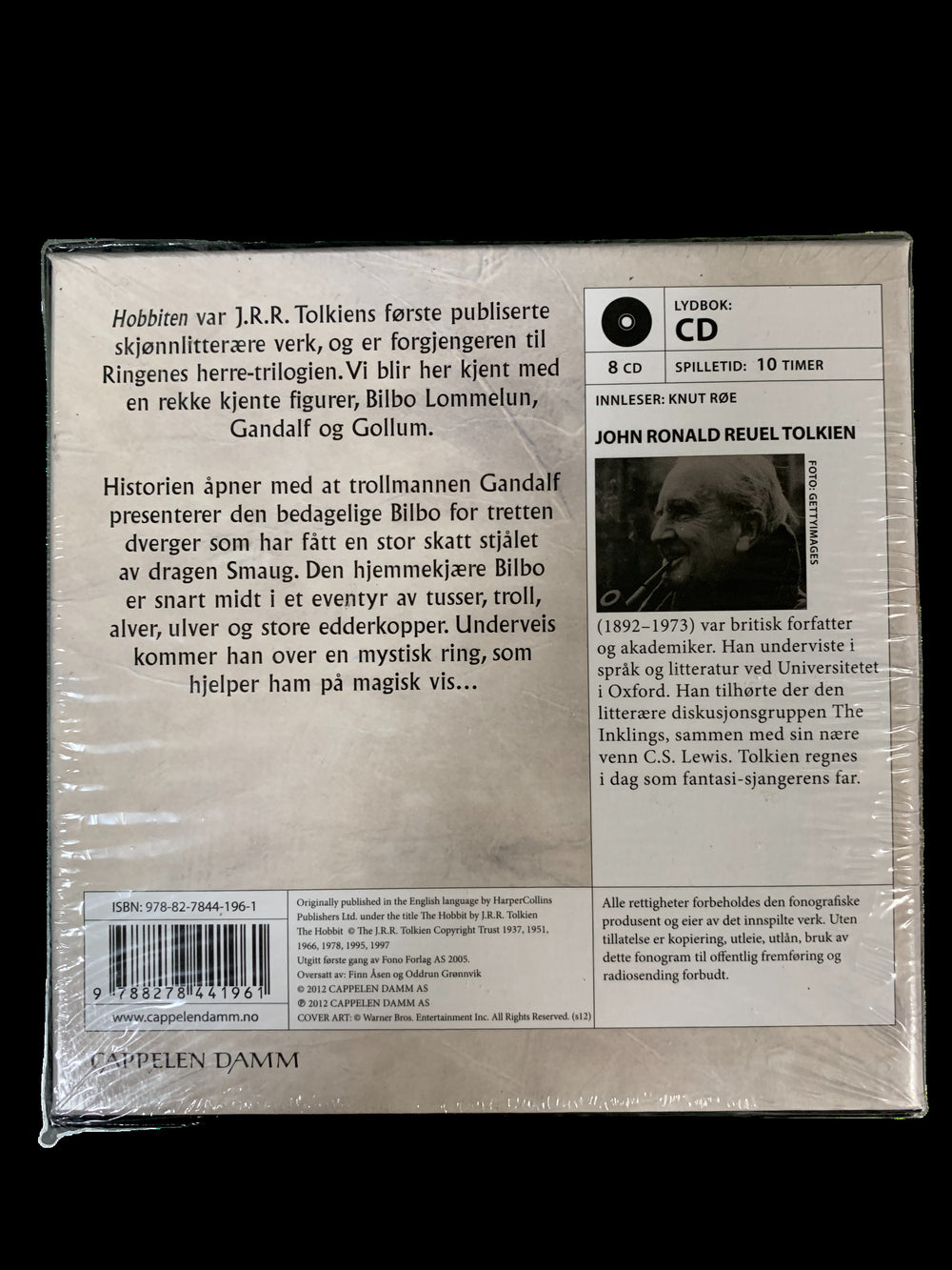 J.R.R. Tolkien. Hobbiten. Lydbok på 8 CD. Ny i plast!