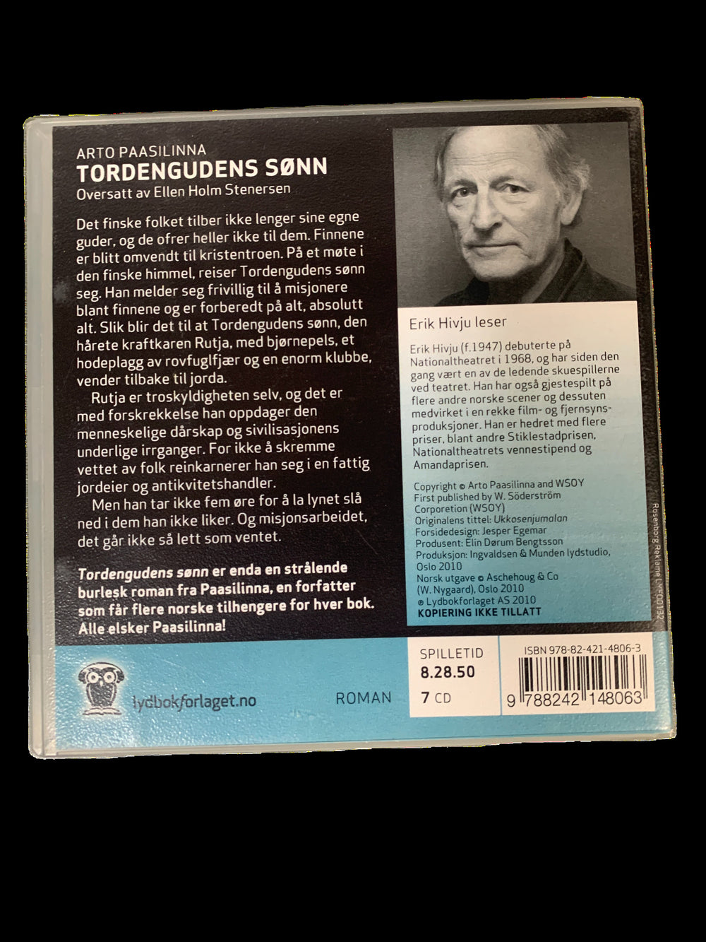 Arto Paasilinna. Tordengudens sønn. Lydbok på 7 CD.