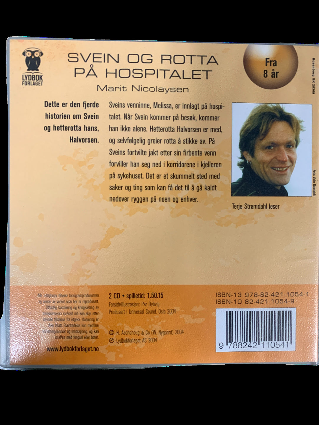 Marit Nicolaysen. Svein og rotta på hospitalet. Lydbok på 2 CD.