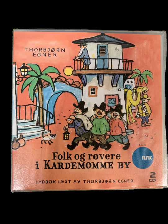 Thorbjørn Egner. Folk og røvere i Kardemomme by. Lydbok på 2 CD. Ny i plast!