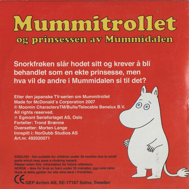 Tove Jansson. Mummitrollet og prinsessen av Mummidalen. CD.