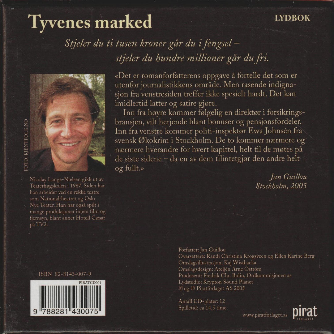 Jan Guillou. Tyvenes marked. Lydbok på 12 CD.