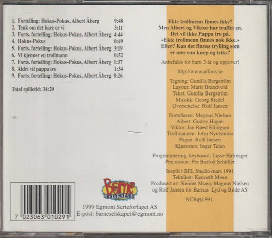 Gunilla Bergström. Hokus pokus Albert Åberg. Lydbok på CD.