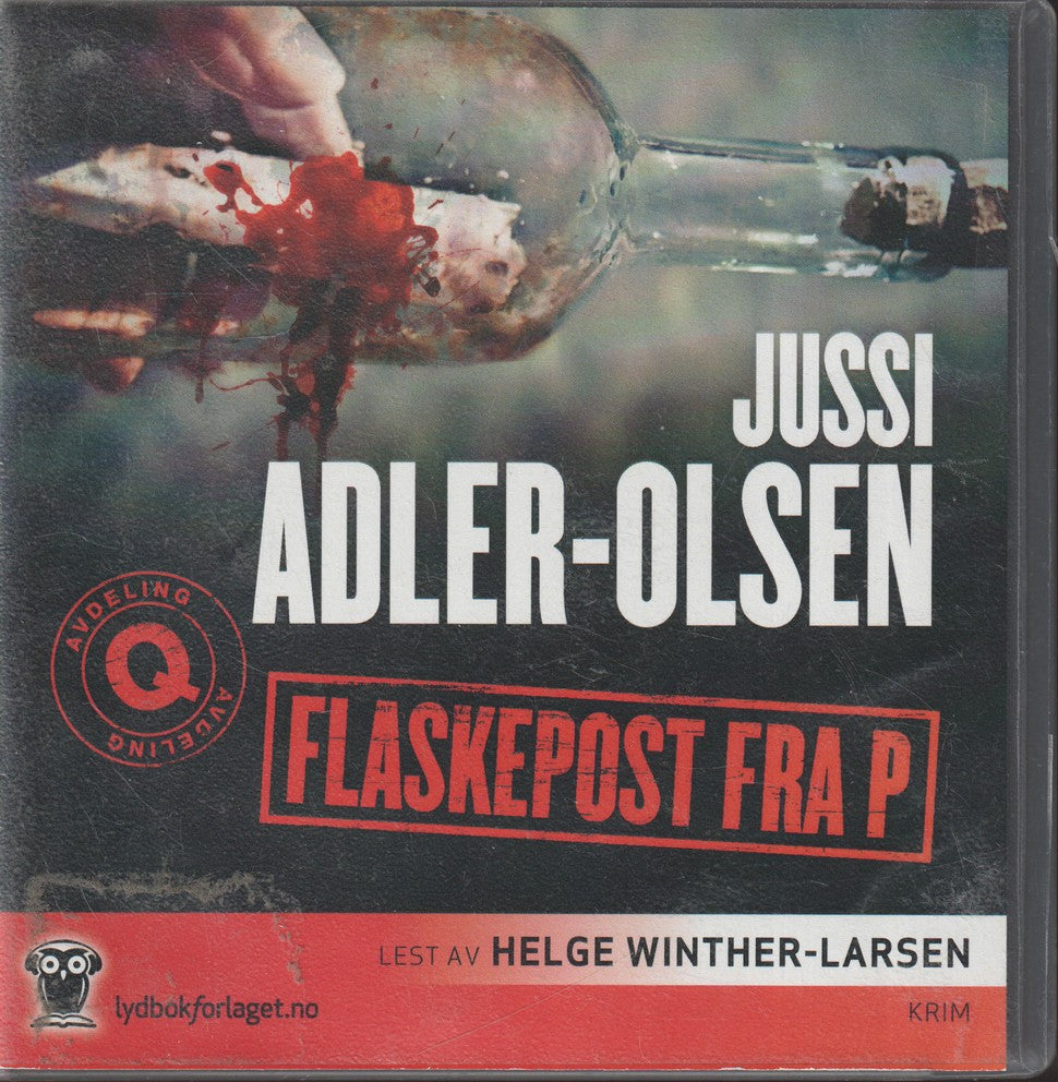 Jussi Adler-Olsen. Flaskepost fra P. Lydbok på 14 CD.