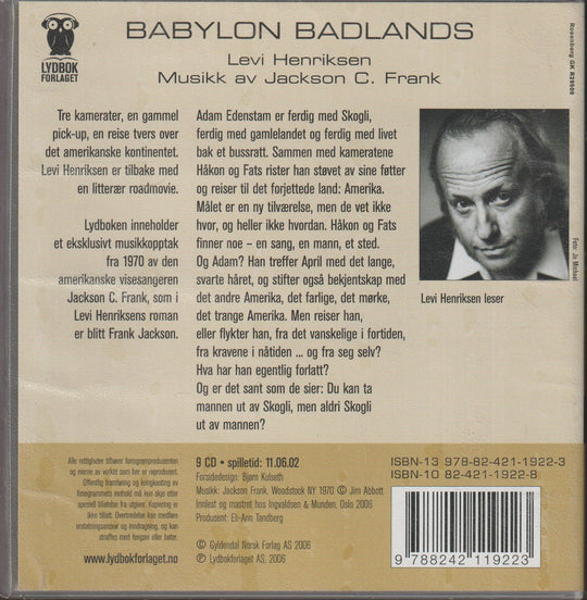 Levi Henriksen. Babylon Badlands. Lydbok på 9 CD.
