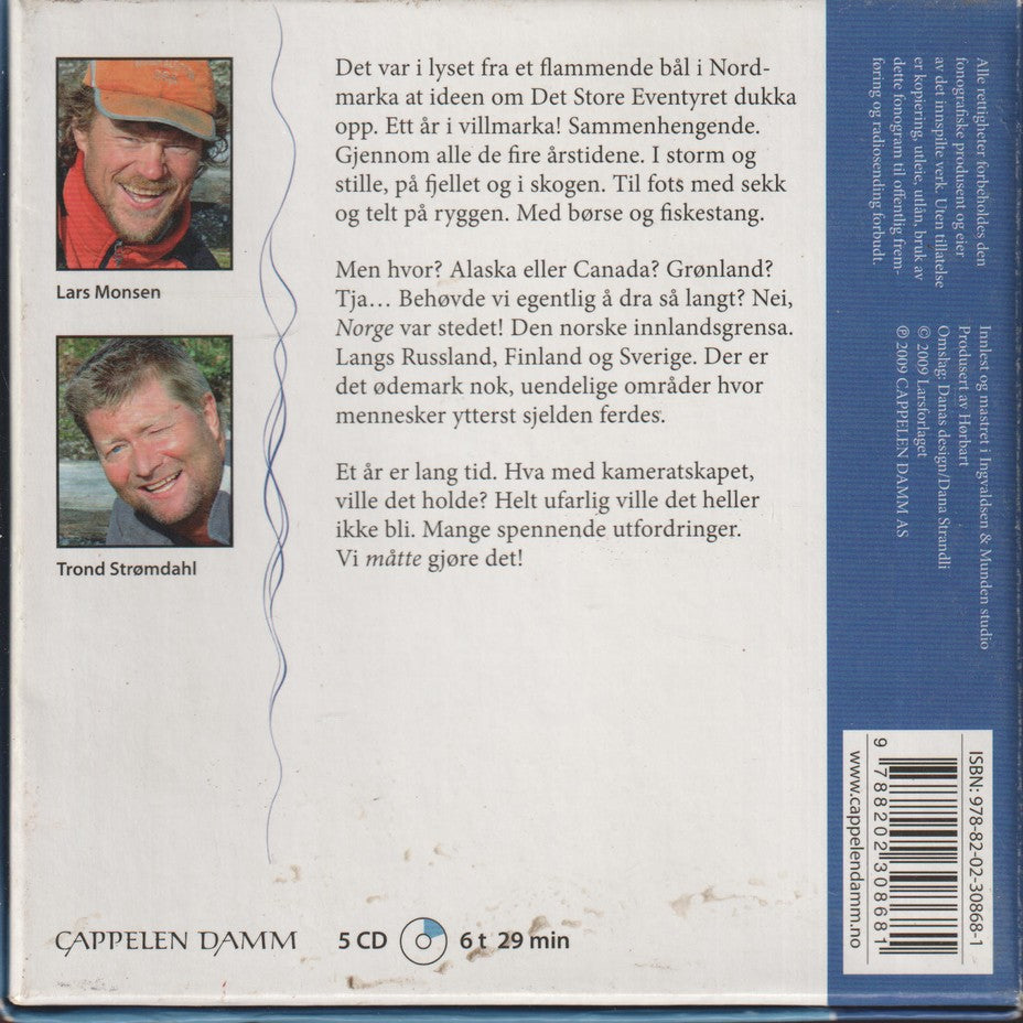 Lars Monsen og Trond Strømdahl. Norge på langs. Lydbok på 5 CD.