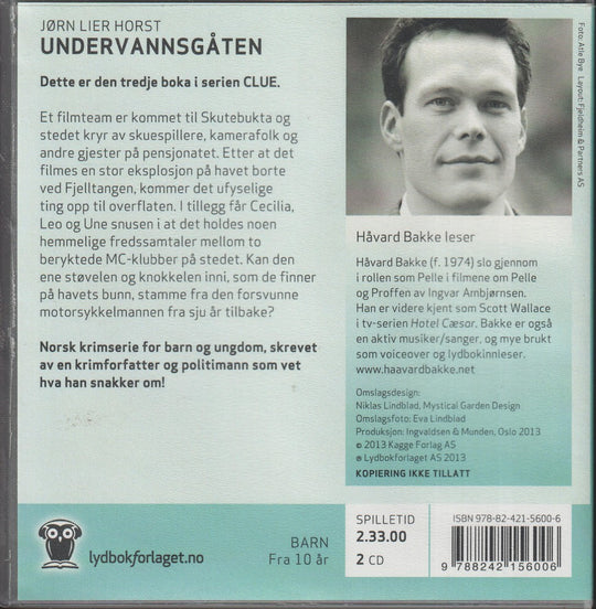 Jørn Lier Horst. Undervannsgåten. Lydbok på 2 CD.