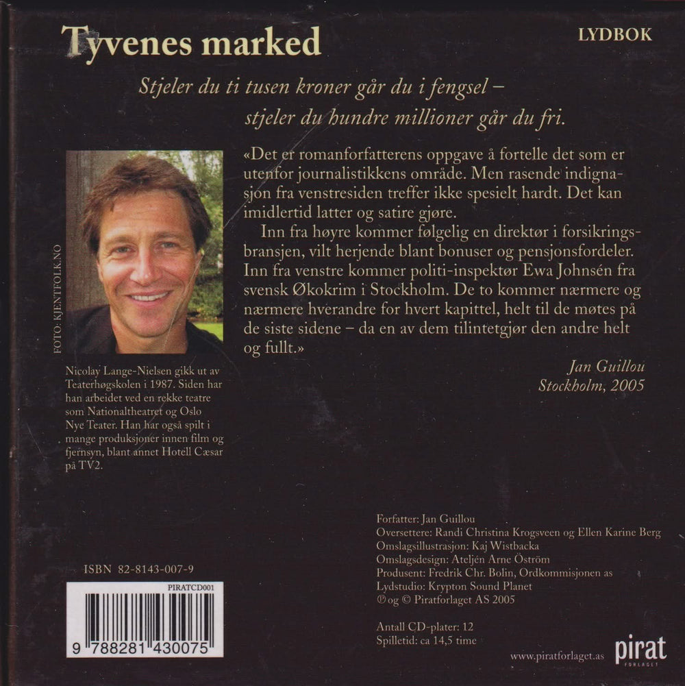 Jan Guillou. Tyvenes marked. Lydbok på 12 CD.