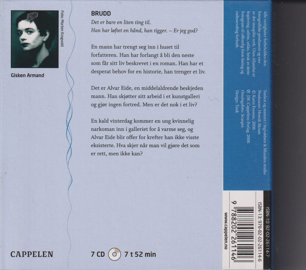 Karin Fossum. Brudd. Lydbok på 7 CD.
